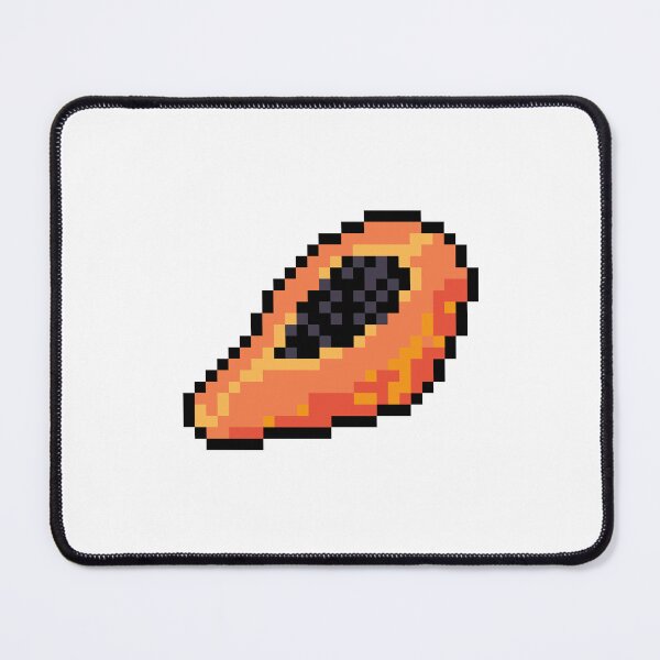 Item preview, Pixel Papaya Slice - pixel food art designed and sold by LittleFoodShop.