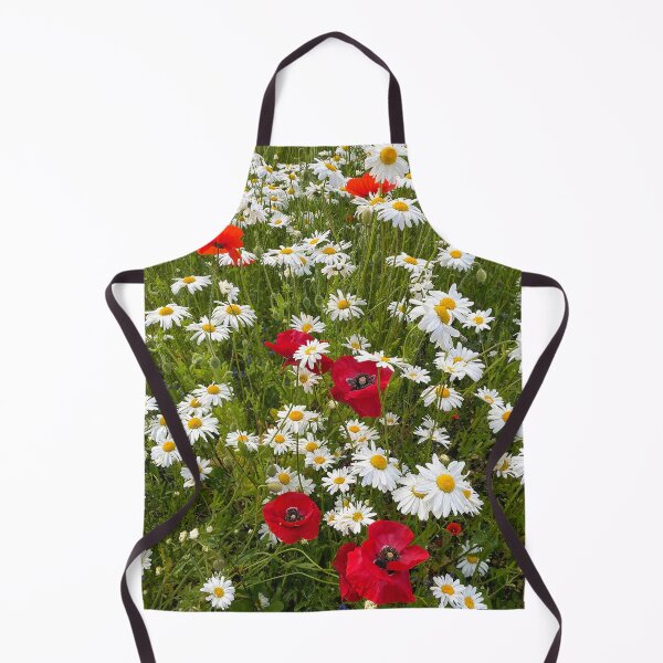 Item preview, English Wild Flowers - Ox-eye Daisies and Poppies - Portrait designed and sold by Violaman.