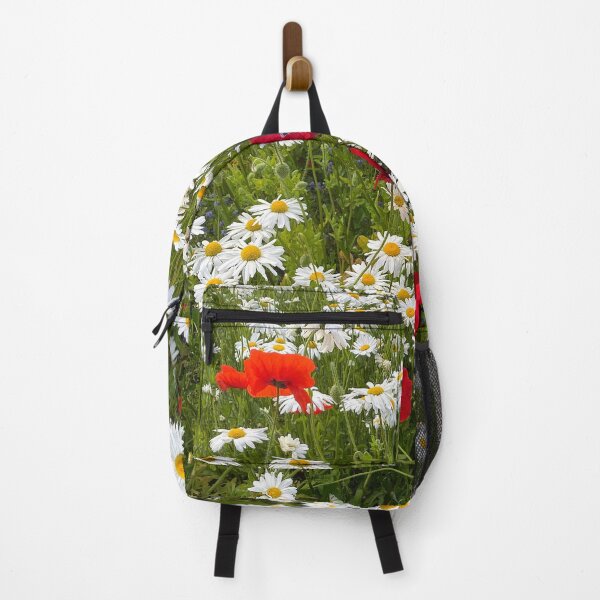 Item preview, English Wild Flowers - Ox-eye Daisies and Poppies - Portrait designed and sold by Violaman.