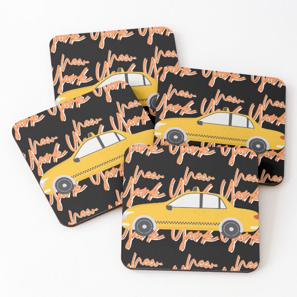 Item preview, New York Yellow Cab Aesthetic Art Piece - Orange designed and sold by PunjabanJatti.