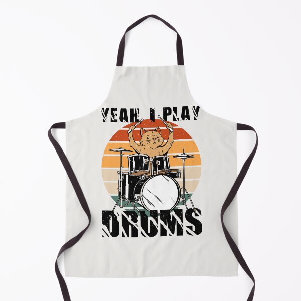 Item preview, Funny cat Yeah I play drums designed and sold by Acim0.