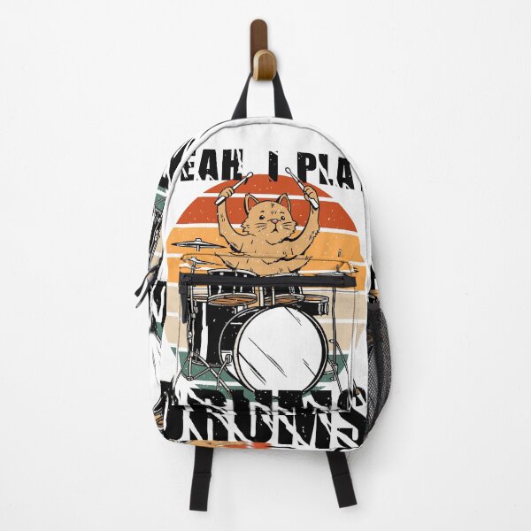 Item preview, Funny cat Yeah I play drums designed and sold by Acim0.