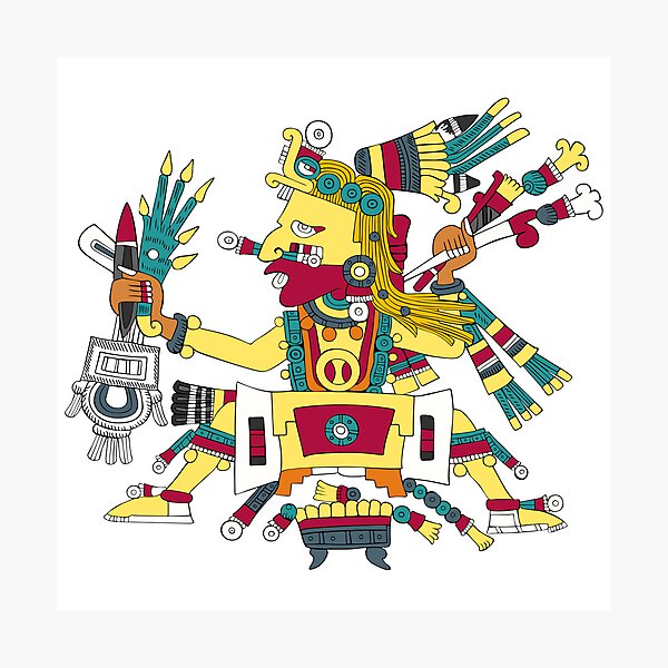 Artikel-Vorschau von  Ometeotl – Borgia Codex Transparenter aztekischer Doppelgott, designt und verkauft von kernowerno.