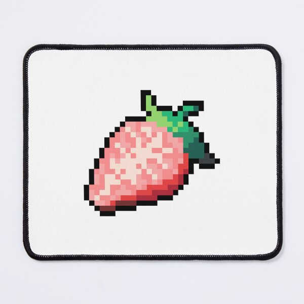 Item preview, Pixel Strawberry Slice - pixel food art designed and sold by LittleFoodShop.
