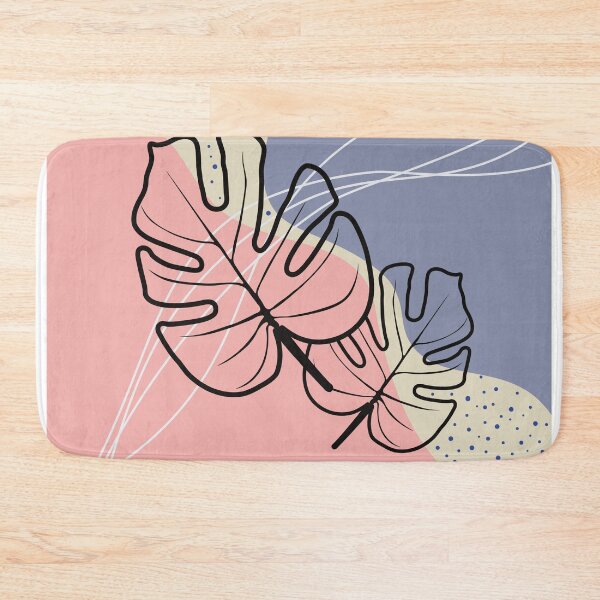Item preview, Beautiful Monstera Leaves in a pastel background designed and sold by ShehaniJay.