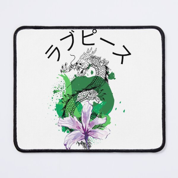Item preview, japan asia green flower street art designed and sold by DESIGNIRIS.