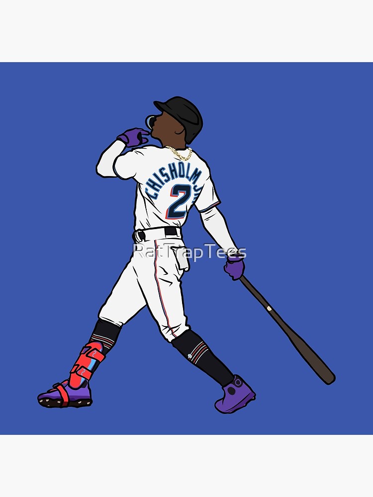 Jazz Chisholm Jr bat flip : r/AdobeIllustrator