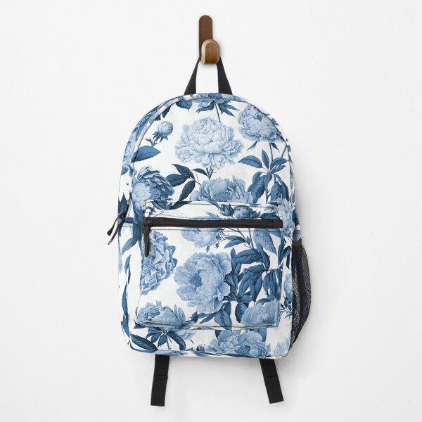 Item preview, Nostalgic Peonies Floral Pattern Vintage Romance Blue designed and sold by artsandsoul.