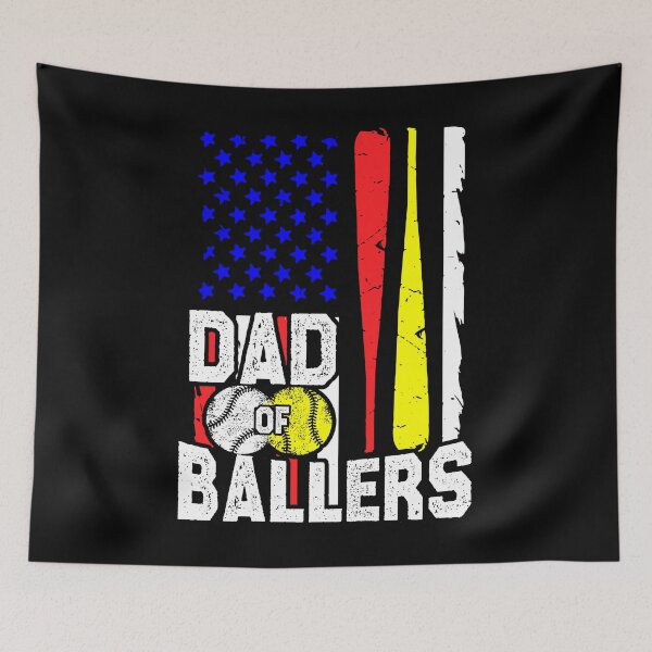 Item preview, Dad of Ballers Softball Baseball Dad Lover Funny Father's Day Gift for Men designed and sold by JUSTBEELEGANT.