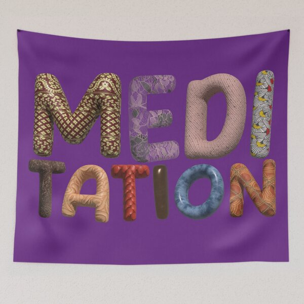 Item preview, Meditación, letras 3D, diferentes estructuras. designed and sold by utaart.