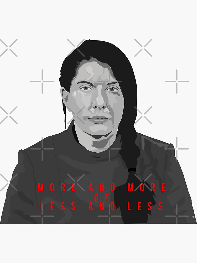 Marina Abramovic - more and more less and less by mayerarts