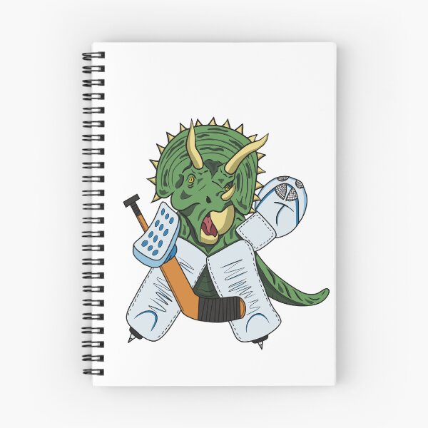 Item preview, Ice Hockey Dinosaur Triceratops Goalie designed and sold by HockeyGhost.