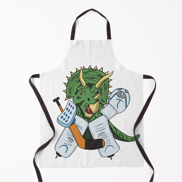 Item preview, Ice Hockey Dinosaur Triceratops Goalie designed and sold by HockeyGhost.