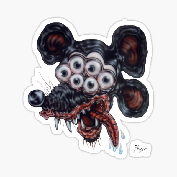 Freaky Mouse Sticker