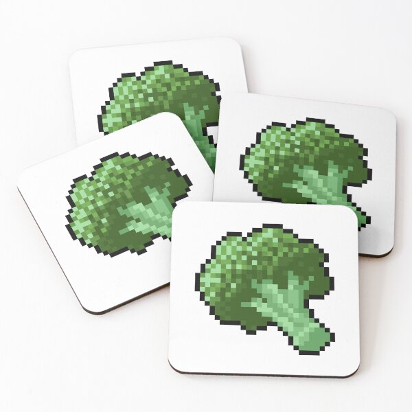 Item preview, Pixel Broccoli - pixel food art designed and sold by LittleFoodShop.