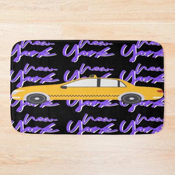 Item preview, New York Yellow Cab Aesthetic Art Piece - Purple designed and sold by PunjabanJatti.