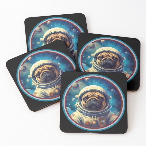 Item preview, Pug In Space AI Art Astronaut  designed and sold by Basti09.