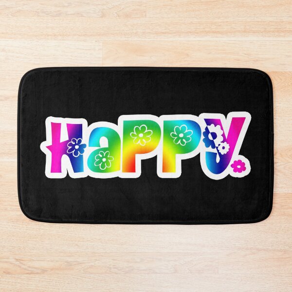 Item preview, Rainbow HAPPY - Happiness  Happy Flower - Bright CHEERFUL hippie VIBES  - CHEER UP designed and sold by originalsusie.
