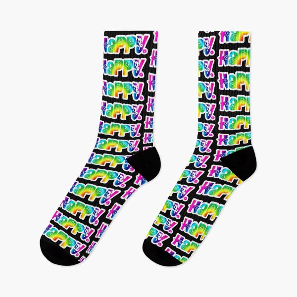 Item preview, Rainbow HAPPY - Happiness  Happy Flower - Bright CHEERFUL hippie VIBES  - CHEER UP designed and sold by originalsusie.