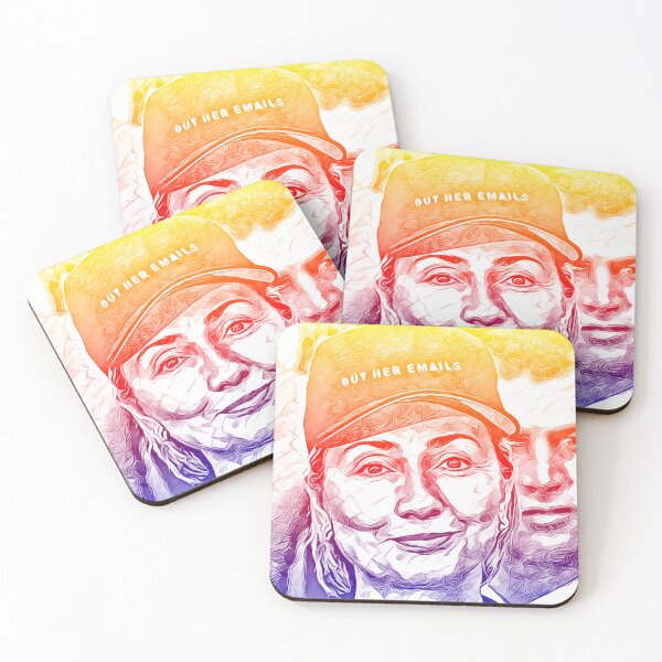 Artikelvorschau, Aber ihre E-Mails! Hillary Clinton-bezogenes Design. Demokratische Geschenke. Pop Art Sunburst-Farben. entworfen und verkauft von CristalleLisa.