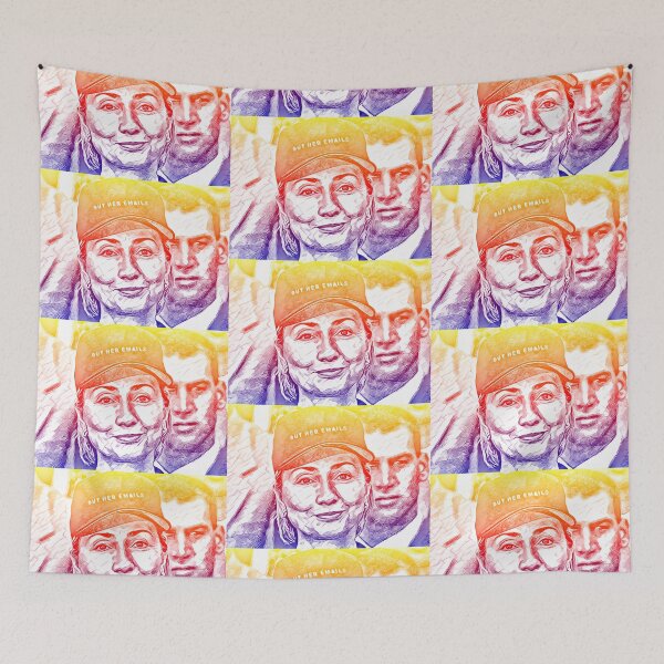 Item preview, But Her Emails! Hillary Clinton related design. Democrat gifts. Pop Art Sunburst colors. designed and sold by CristalleLisa.