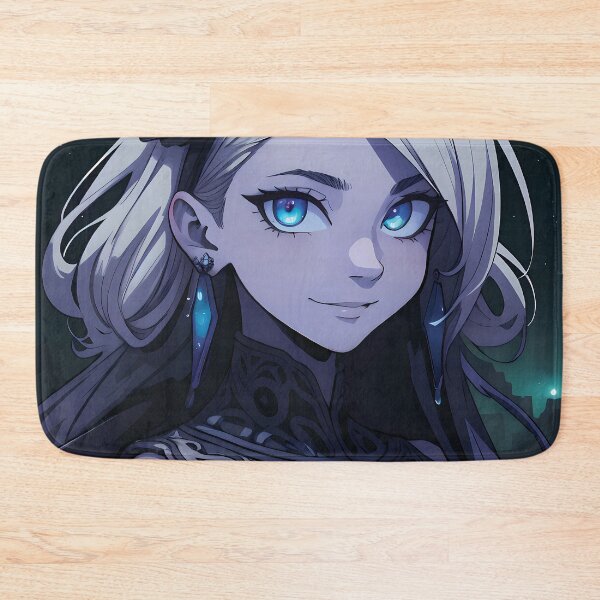 Item preview, Mesmerizing Galactic Anime Character with Blue Eyes and Ornate Headpiece designed and sold by ByteyCreatives.