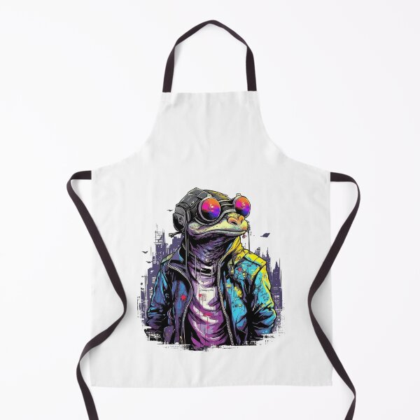 Item preview, Cyberpunk frog designed and sold by Rosaliartbook.