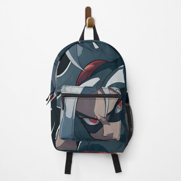 Item preview, Brooding Manga Anti-Hero with Sharp Silver Hair and Intense Crimson Eyes designed and sold by ByteyCreatives.