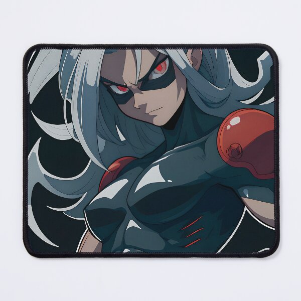 Item preview, Brooding Manga Anti-Hero with Sharp Silver Hair and Intense Crimson Eyes designed and sold by ByteyCreatives.