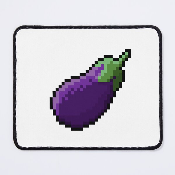 Item preview, Pixel Eggplant - pixel food art designed and sold by LittleFoodShop.