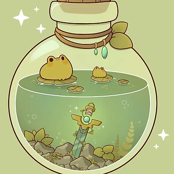 Artwork thumbnail, Magic frog potion by Rihnlin