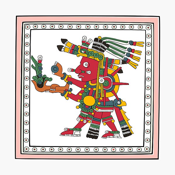 Artikel-Vorschau von Tonatiuh – gerahmter transparenter aztekischer Kriegergott der Sonne, designt und verkauft von kernowerno.