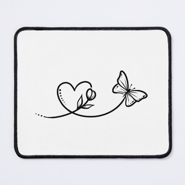 Item preview, Butterfly Heart designed and sold by CuteTattoo.
