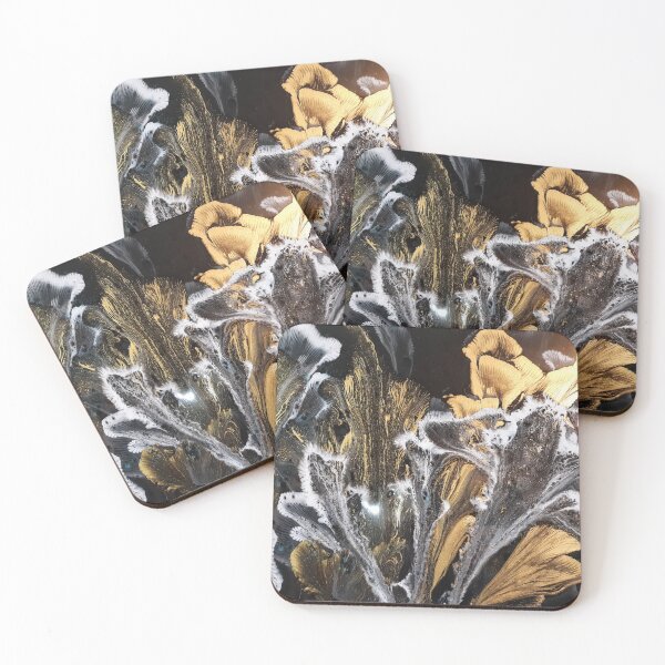 Item preview, eruption of black gold and white designed and sold by 3swans.