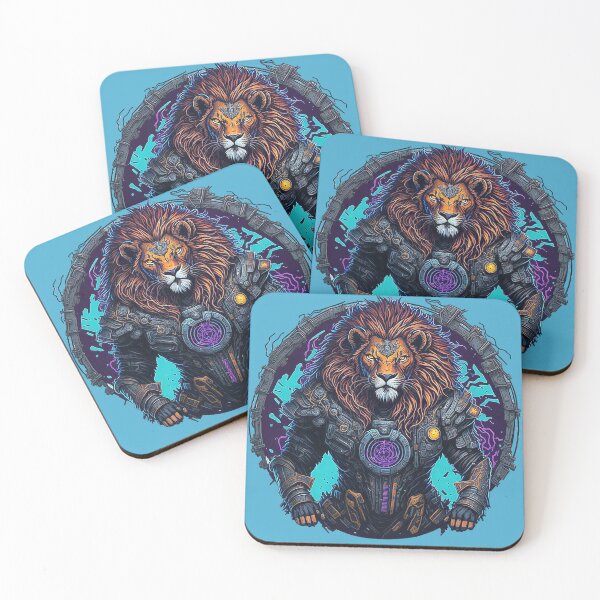 Item preview, Futuristic cyborg lion - power of destruction designed and sold by Minpadesign.