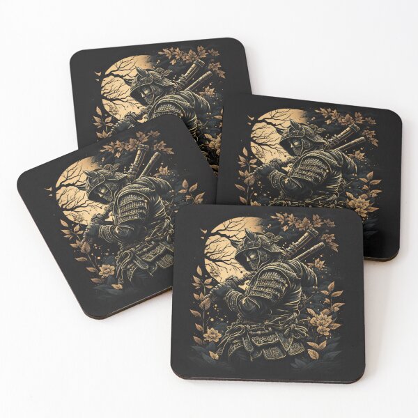 Item preview, Vintage Abstract Japanese Samurai Wall Art | Fantasy Samurai Warrior Satoshi designed and sold by Bored Elon.