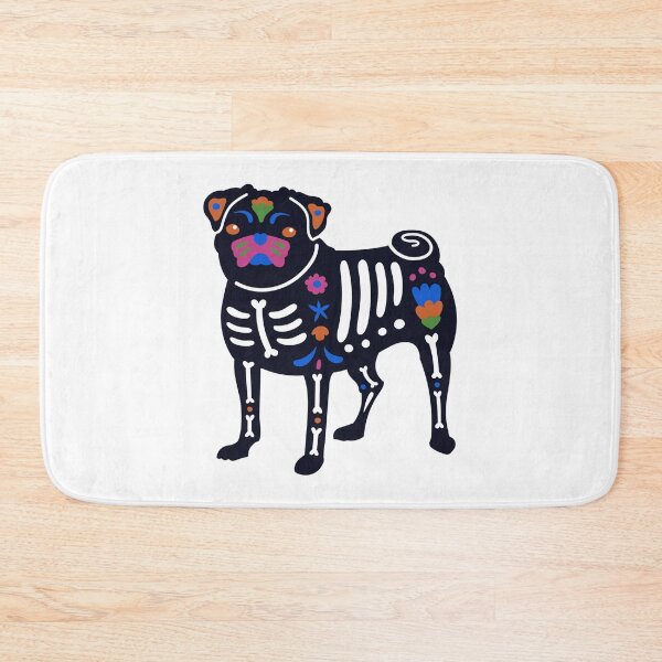 Item preview, Mexican Pug Dog Sugar Skull designed and sold by DerSenat.