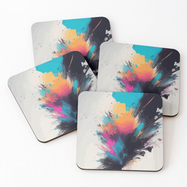 Item preview, Brushstrokes Set of  2 -1, Abstract Expression - vibrant colours, bold lines, abstract art, expressive brushstrokes, modern design designed and sold by mayaone.
