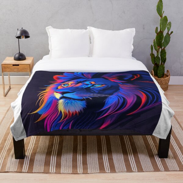 Item preview, ferocious lion face print designed and sold by Artque24.