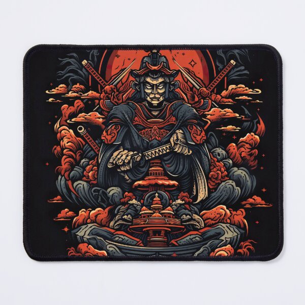 Item preview, Vintage Abstract Japanese Samurai Wall Art | Fantasy Samurai Warrior Shibata designed and sold by Bored Elon.