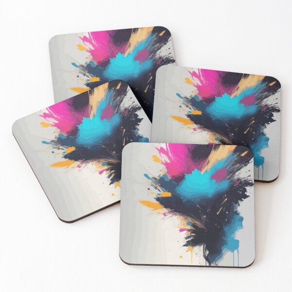 Item preview, Brushstrokes Set of  2 -2-, Abstract Expression - vibrant colours, bold lines, abstract art, expressive brushstrokes, modern design designed and sold by mayaone.