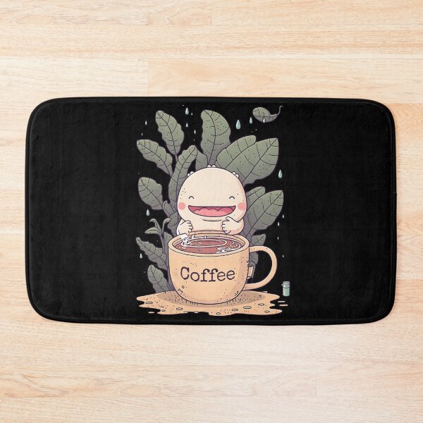 Item preview, Funny Axolotl & Coffee Kawaii Anime designed and sold by SecretDicer.