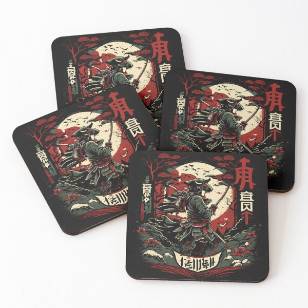 Item preview, Vintage Abstract Japanese Samurai Wall Art | Fantasy Samurai Warrior Shin designed and sold by Bored Elon.