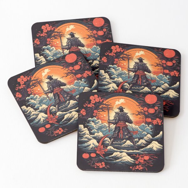 Item preview, Vintage Abstract Japanese Samurai Wall Art | Fantasy Samurai Warrior Takeda designed and sold by Bored Elon.