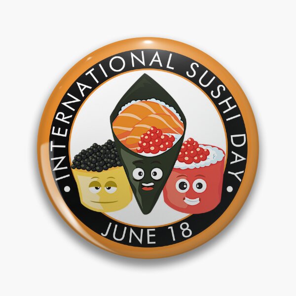 Item preview, International Sushi Day, kawaii sushi designed and sold by HolidayBug.