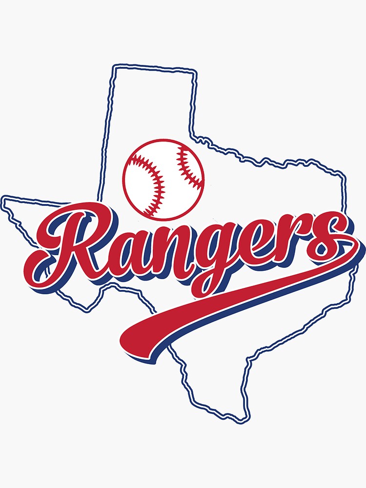 TEXAS RANGERS LOGO CAR DECAL VINYL STICKER WHITE or RED 3 SIZES