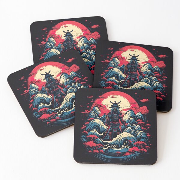 Item preview, Vintage Abstract Japanese Samurai Wall Art | Fantasy Samurai Warrior Tomoko designed and sold by Bored Elon.