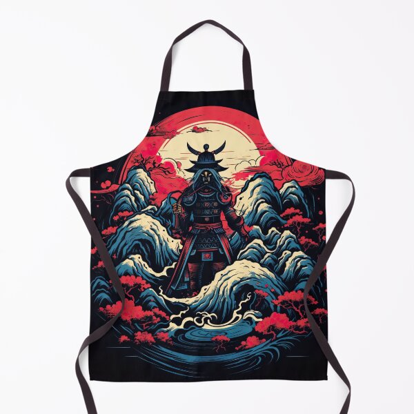 Item preview, Vintage Abstract Japanese Samurai Wall Art | Fantasy Samurai Warrior Tomoko designed and sold by Bored Elon.