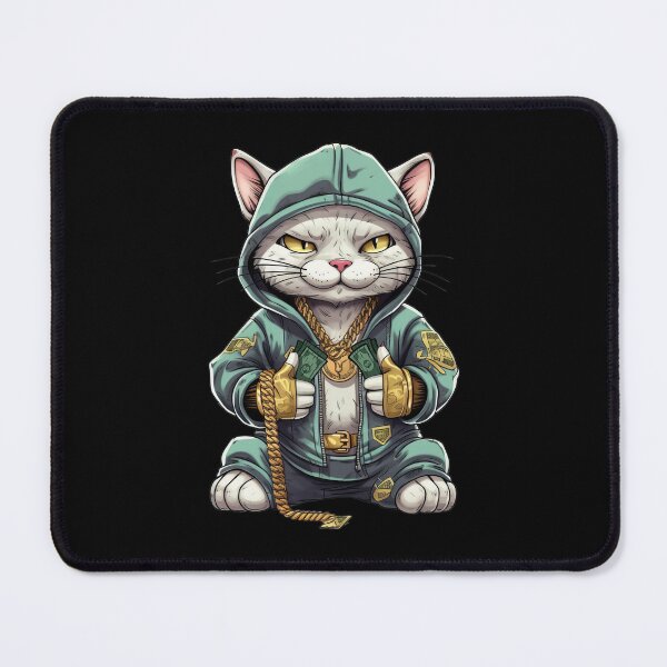 Item preview, Hip hop cat rapper designed and sold by DerSenat.