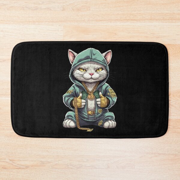 Item preview, Hip hop cat rapper designed and sold by DerSenat.